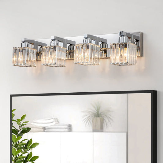 Lumen Modern K9 Crystal Bathroom Vanity Wall Lamp