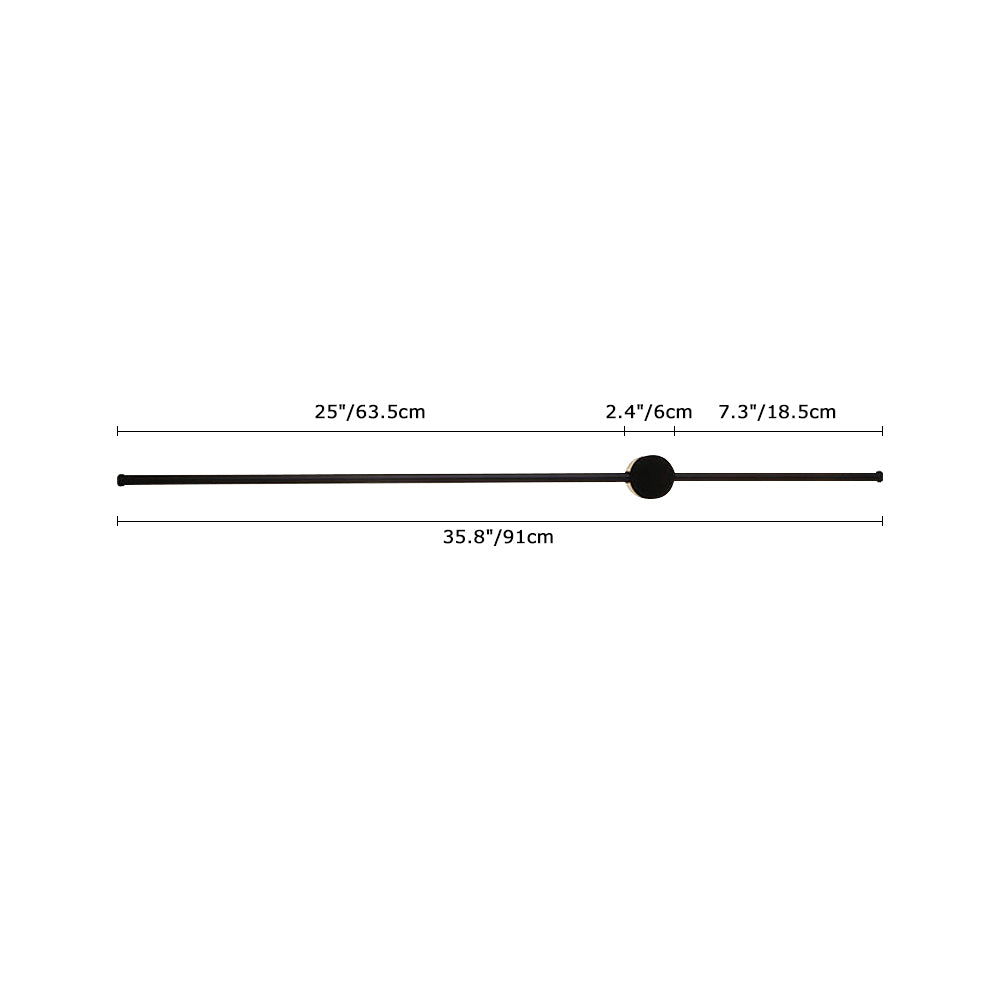 
Ljos Minimalist LED Linear Wall Light 35.8 in Black