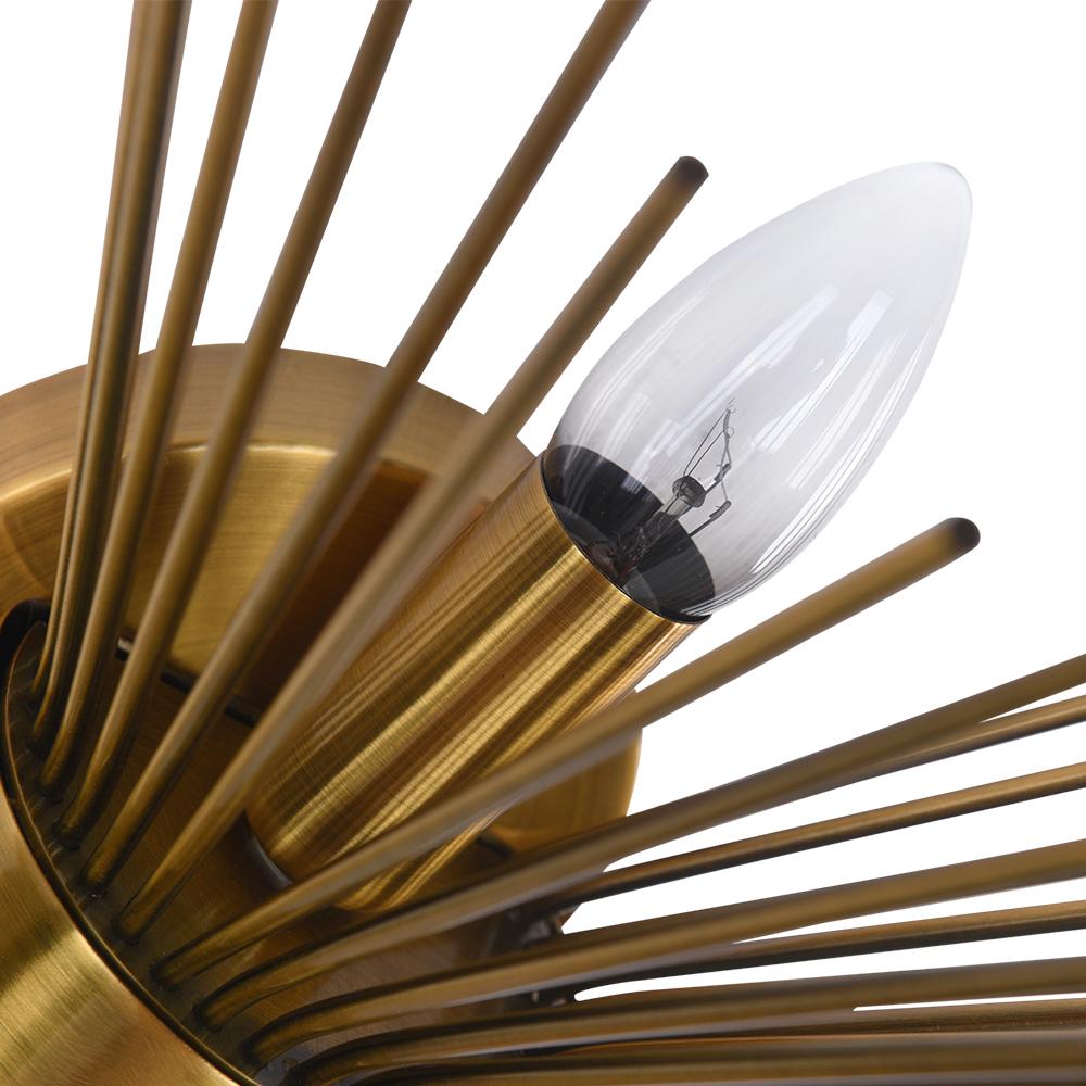 
Blink Mid-Century Modern Brass Wall Sconce Up Down Starburst