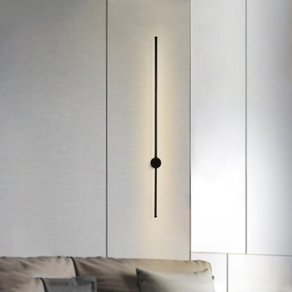 Ljos Minimalist LED Linear Wall Light 35.8 in Black