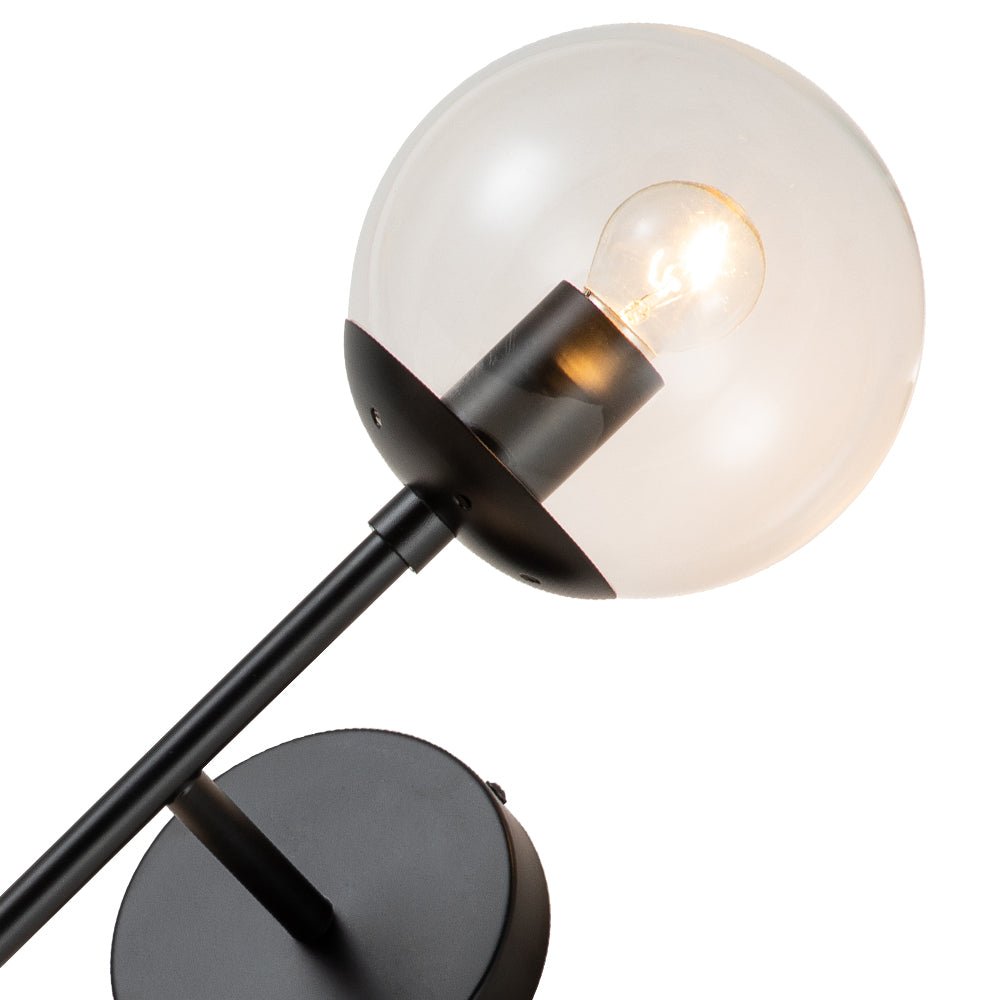 
Hjarta Minimalist Glass Globe Wall Sconce Brass or Black