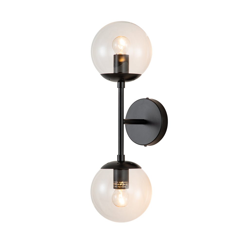 
Hjarta Minimalist Glass Globe Wall Sconce Brass or Black