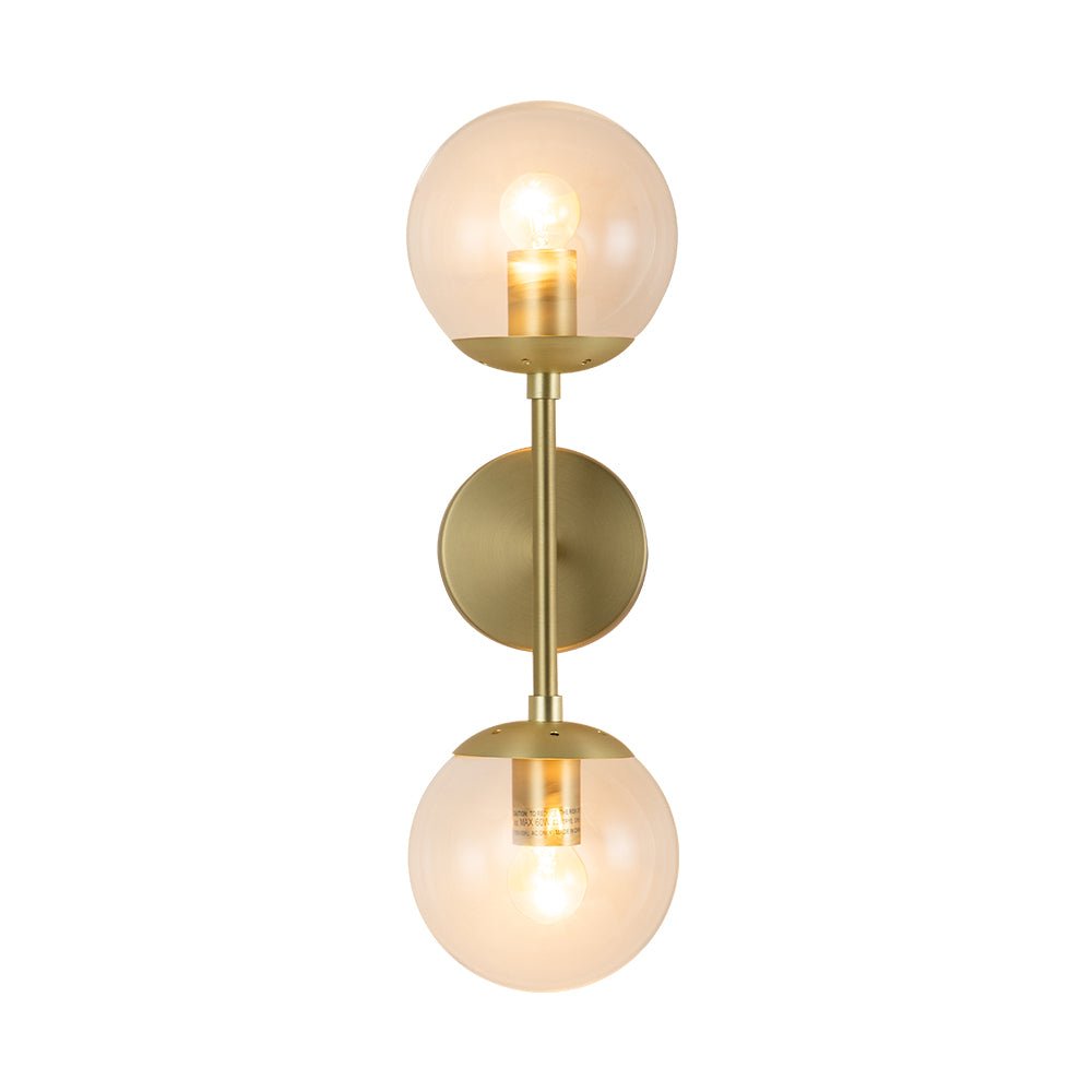 
Hjarta Minimalist Glass Globe Wall Sconce Brass or Black