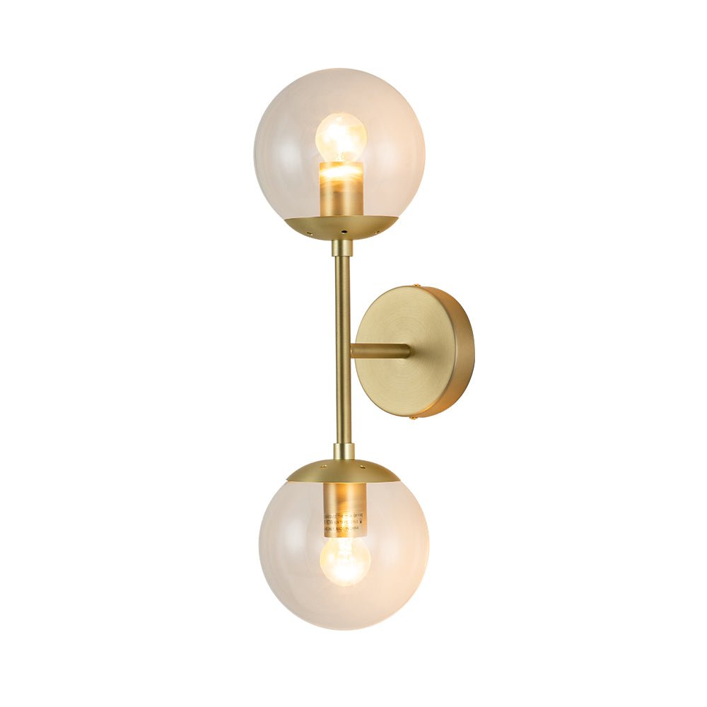 
Hjarta Minimalist Glass Globe Wall Sconce Brass or Black