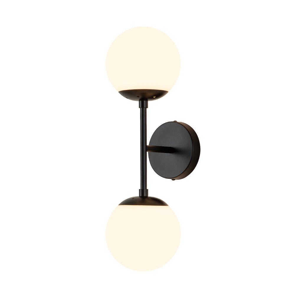 
Hjarta Minimalist Glass Globe Wall Sconce Brass or Black