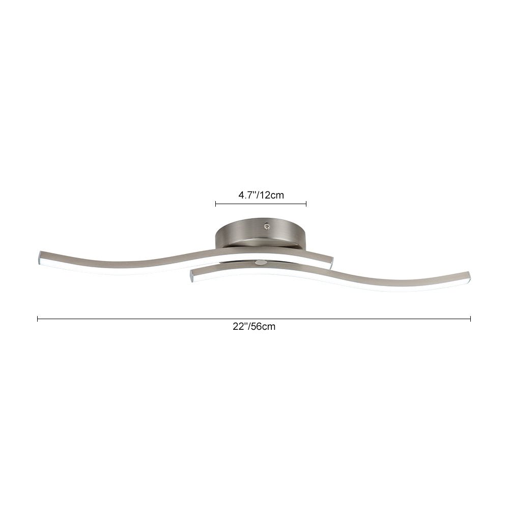 
Kveld Wavy Linear LED Flush Mount Wall Light