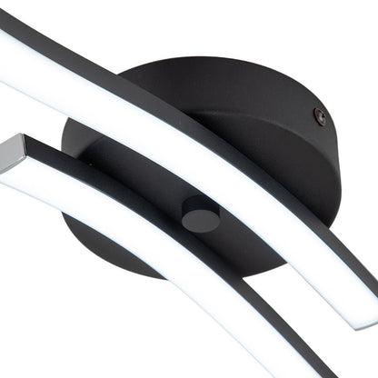 Kveld Wavy Linear LED Flush Mount Wall Light