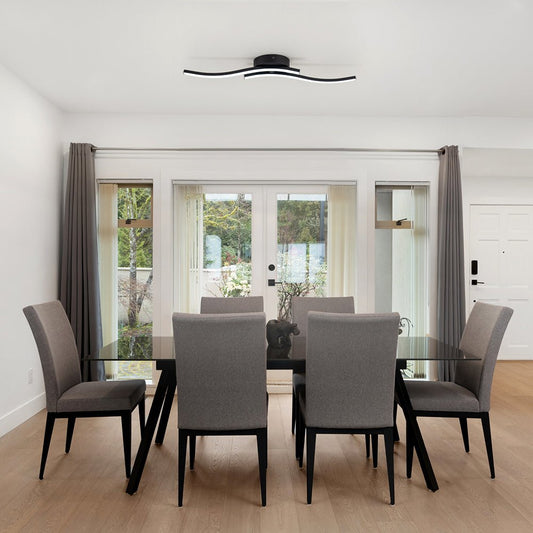 
Kveld Wavy Linear LED Flush Mount Wall Light