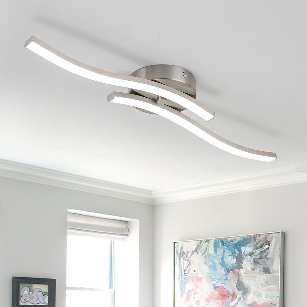 
Kveld Wavy Linear LED Flush Mount Wall Light