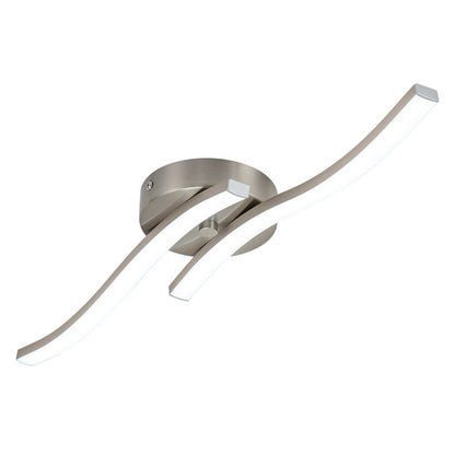 Kveld Wavy Linear LED Flush Mount Wall Light