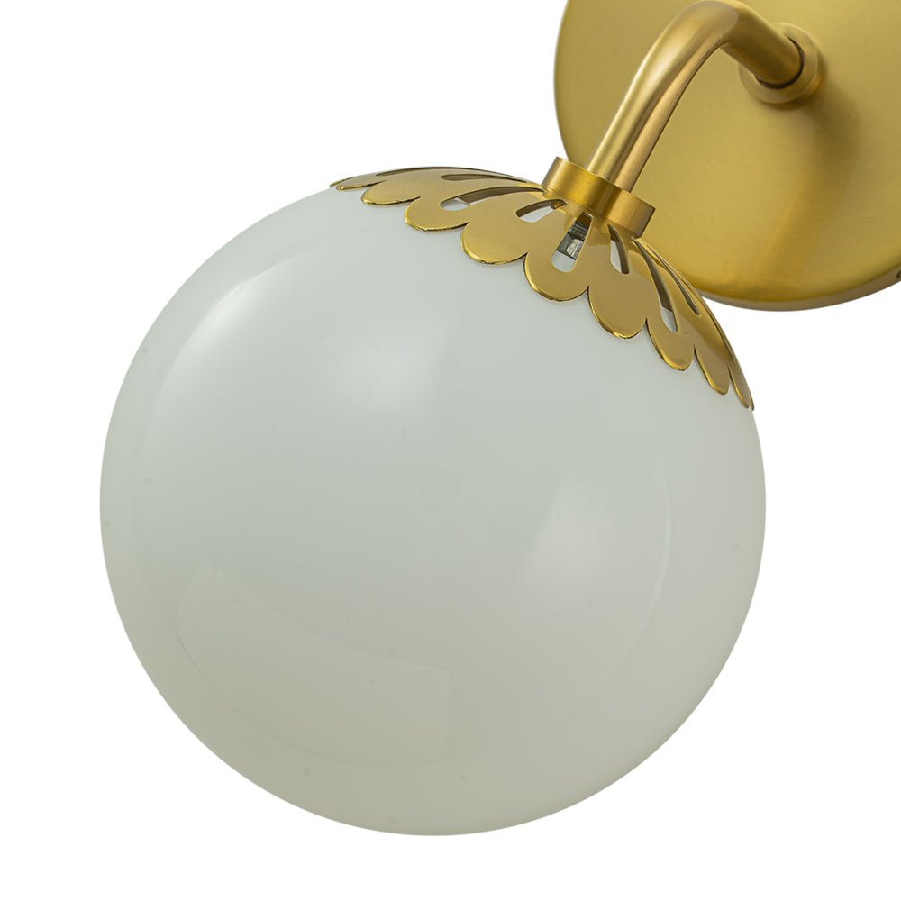 
Himinuli Daisy Opal Glass Wall Lamp Brass