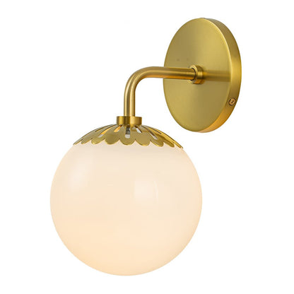 Himinuli Daisy Opal Glass Wall Lamp Brass