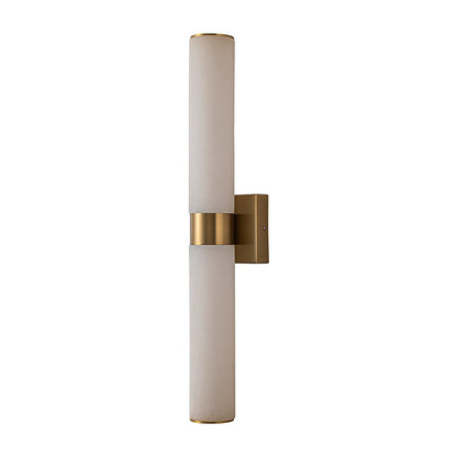 Glitre LED Linear Alabaster Bathroom Wall Sconce