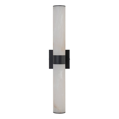 Glitre LED Linear Alabaster Bathroom Wall Sconce