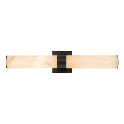 Glitre LED Linear Alabaster Bathroom Wall Sconce