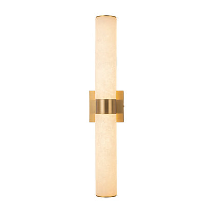 Glitre LED Linear Alabaster Bathroom Wall Sconce