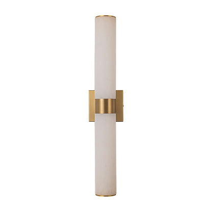 Glitre LED Linear Alabaster Bathroom Wall Sconce