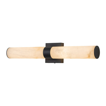Glitre LED Linear Alabaster Bathroom Wall Sconce