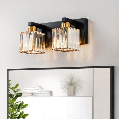 Lumen Modern K9 Crystal Bathroom Vanity Wall Lamp