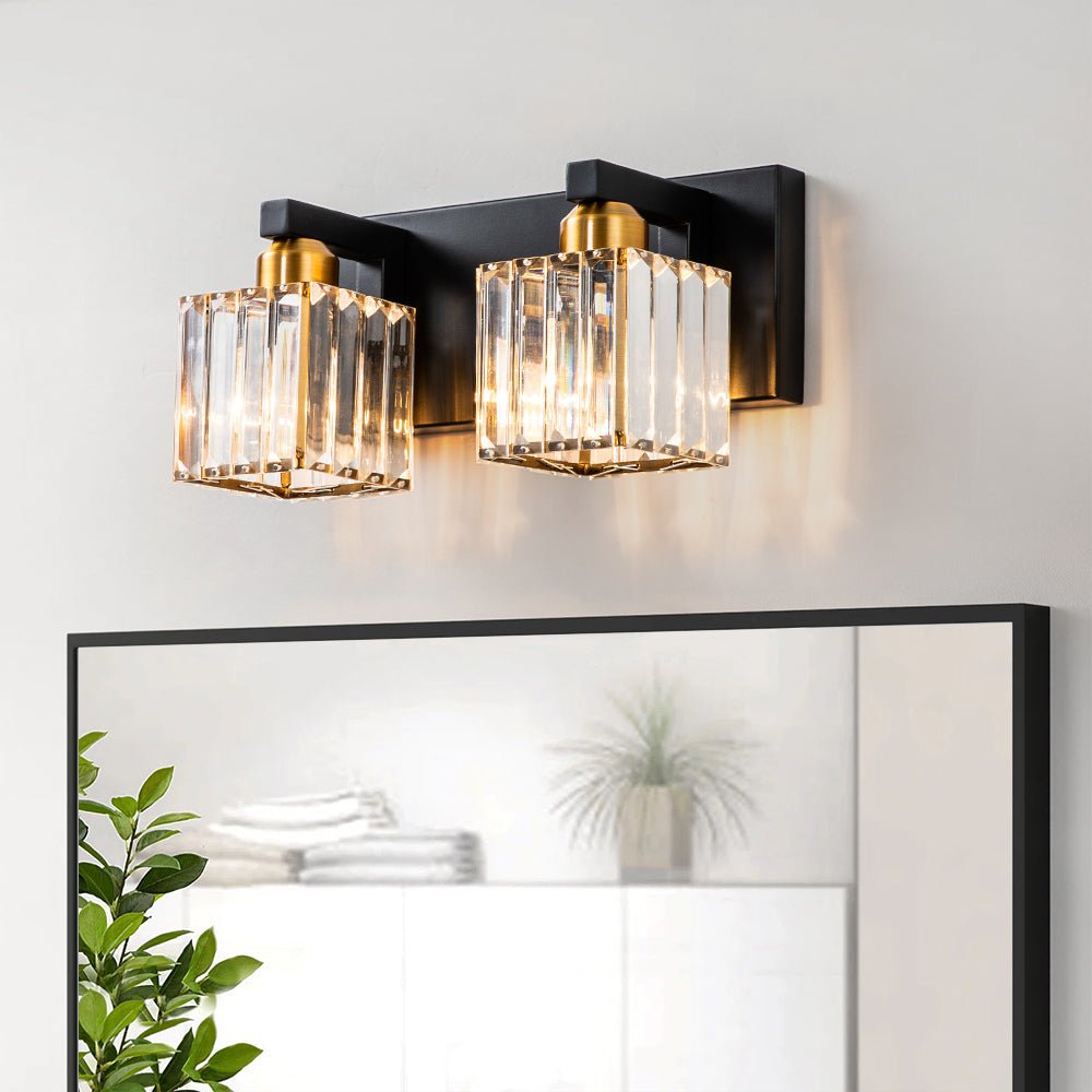 
Lumen Modern K9 Crystal Bathroom Vanity Wall Lamp