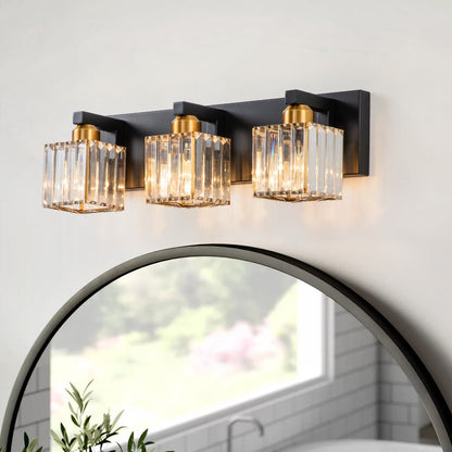 Lumen Modern K9 Crystal Bathroom Vanity Wall Lamp