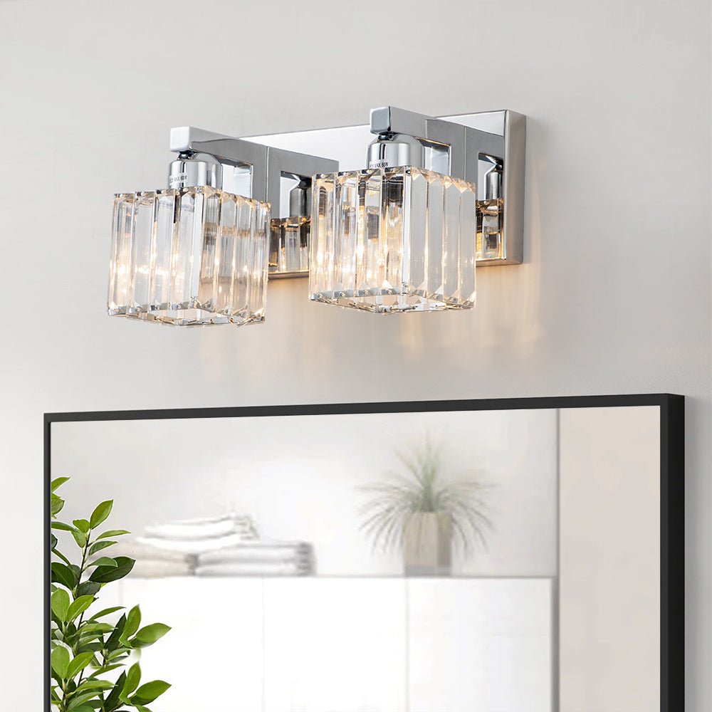 
Lumen Modern K9 Crystal Bathroom Vanity Wall Lamp