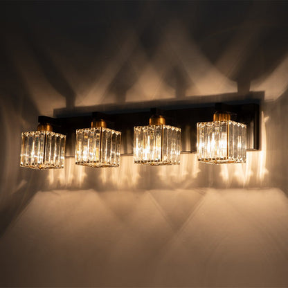 Lumen Modern K9 Crystal Bathroom Vanity Wall Lamp
