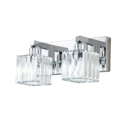 Lumen Modern K9 Crystal Bathroom Vanity Wall Lamp