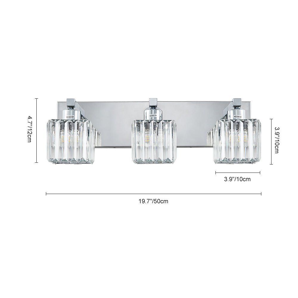 
Lumen Modern K9 Crystal Bathroom Vanity Wall Lamp