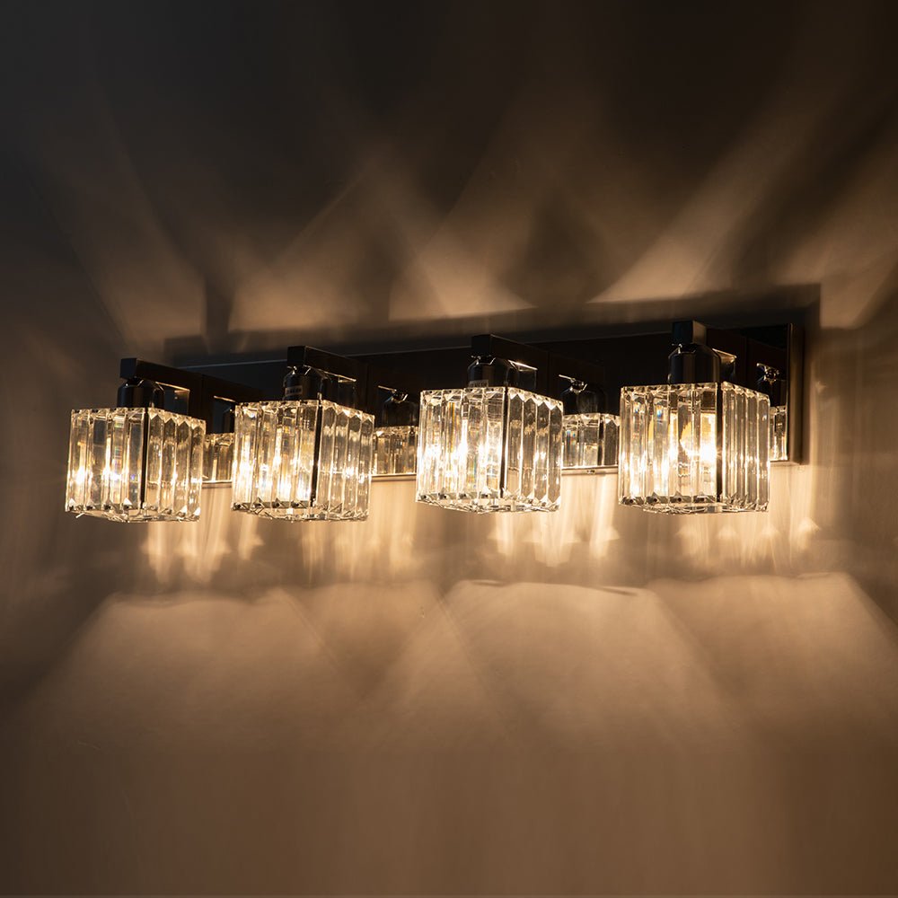 
Lumen Modern K9 Crystal Bathroom Vanity Wall Lamp