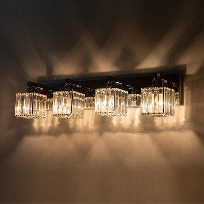 Lumen Modern K9 Crystal Bathroom Vanity Wall Lamp