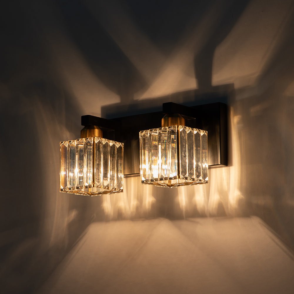 
Lumen Modern K9 Crystal Bathroom Vanity Wall Lamp