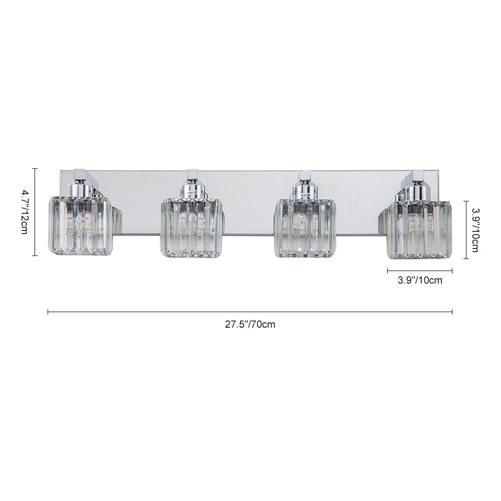 
Lumen Modern K9 Crystal Bathroom Vanity Wall Lamp
