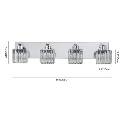 Lumen Modern K9 Crystal Bathroom Vanity Wall Lamp