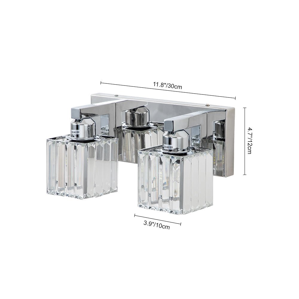 
Lumen Modern K9 Crystal Bathroom Vanity Wall Lamp