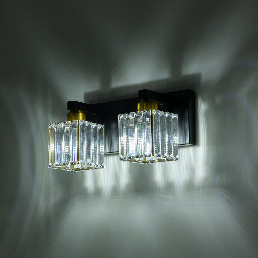 
Lumen Modern K9 Crystal Bathroom Vanity Wall Lamp