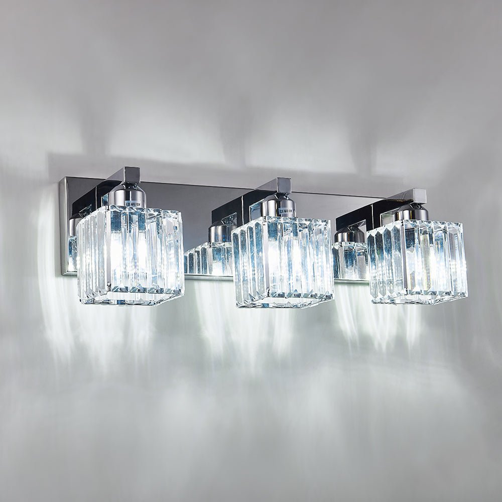 
Lumen Modern K9 Crystal Bathroom Vanity Wall Lamp