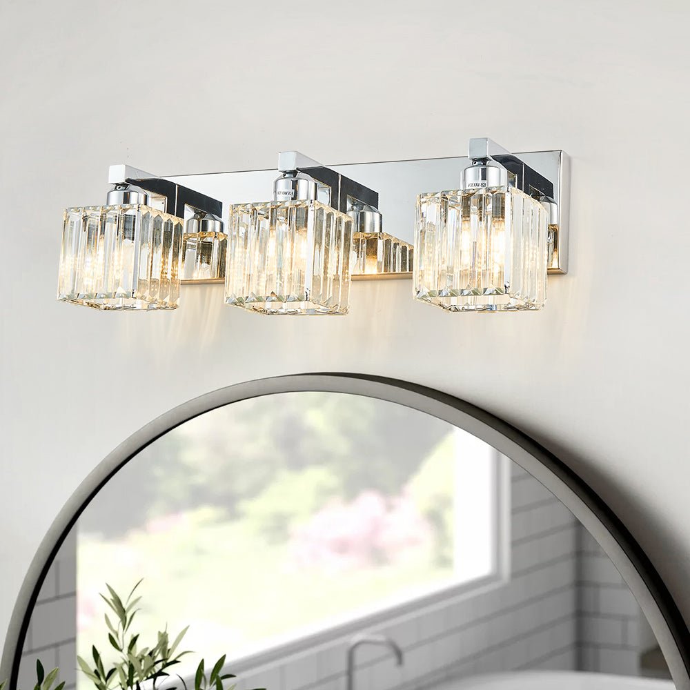 
Lumen Modern K9 Crystal Bathroom Vanity Wall Lamp