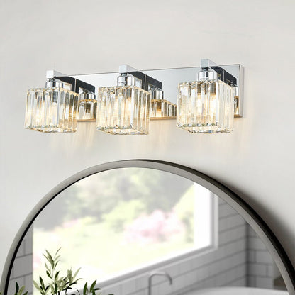 Lumen Modern K9 Crystal Bathroom Vanity Wall Lamp